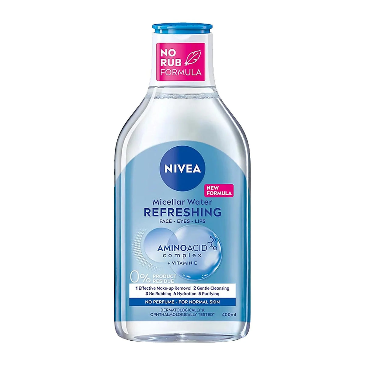 NIVEA Hydra Effect Micellar Cleansing Water 400 ml – Premium All-in-One Facial Cleanser with Hyaluronic Acid for Effortless Makeup Removal and Smooth, Fresh-Looking Skin
