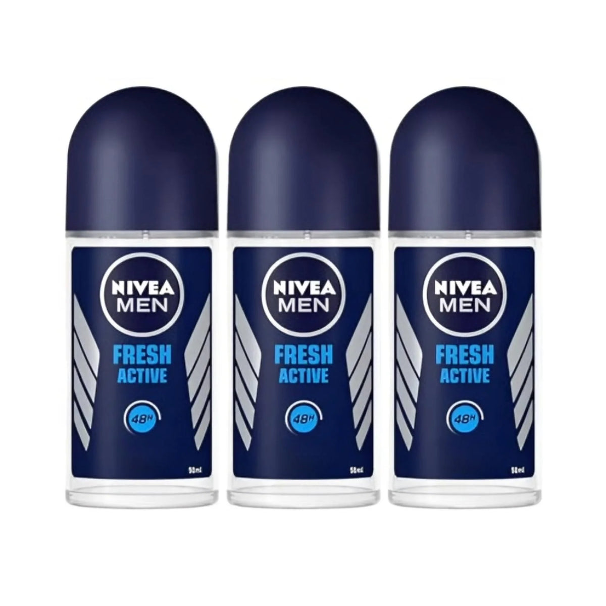 Nivea Men Fresh Active Roll-On Deodorant - 1.69 fl oz - Pack of 3