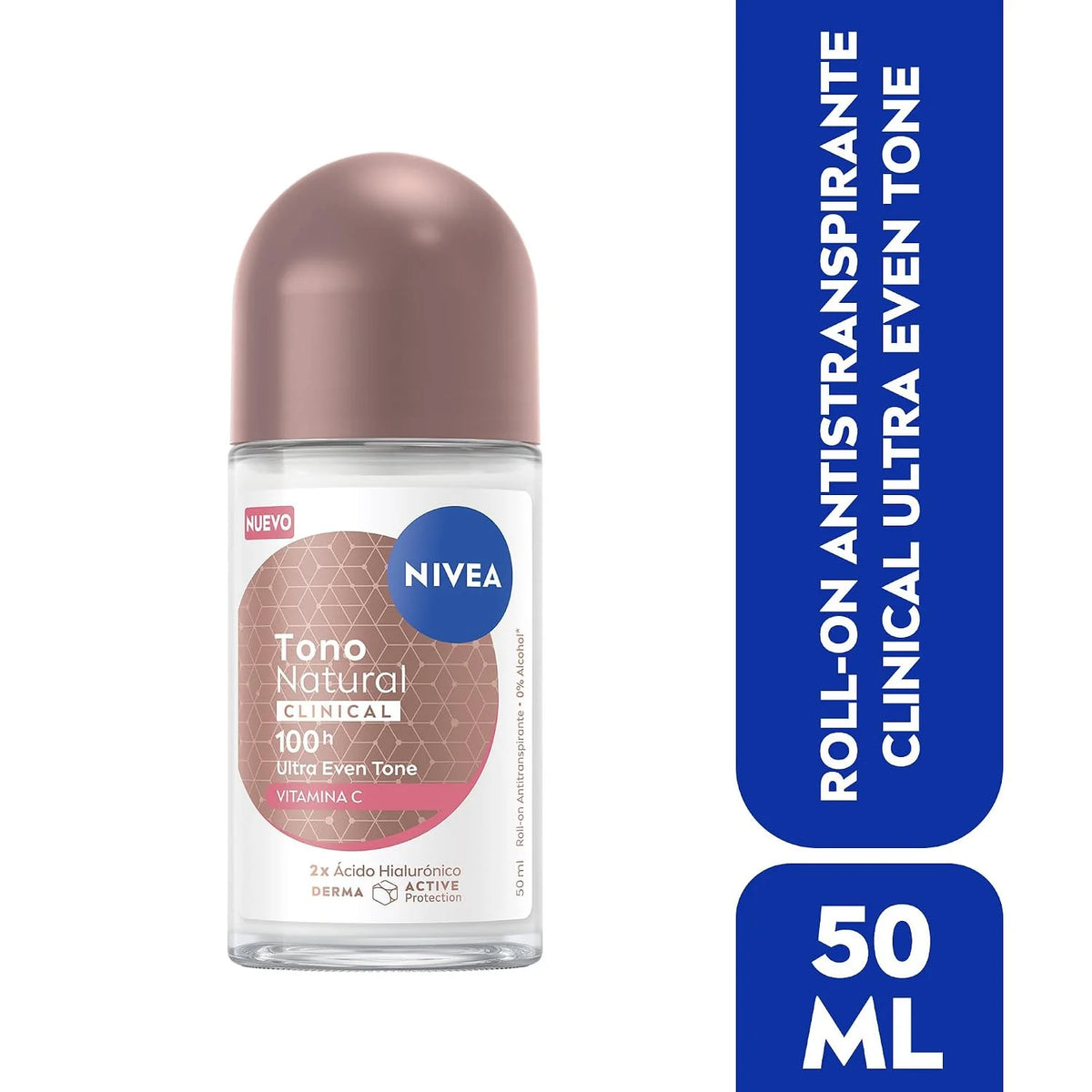 NIVEA Tono Natural Clinical Roll On for Women, Pack of 3, 50 mL (1.7 fl oz)