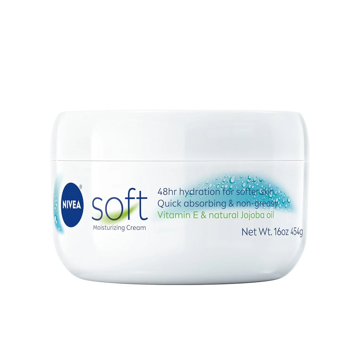 NIVEA Soft Moisturizing Cream for Body, Face and Hands, 16 OZ