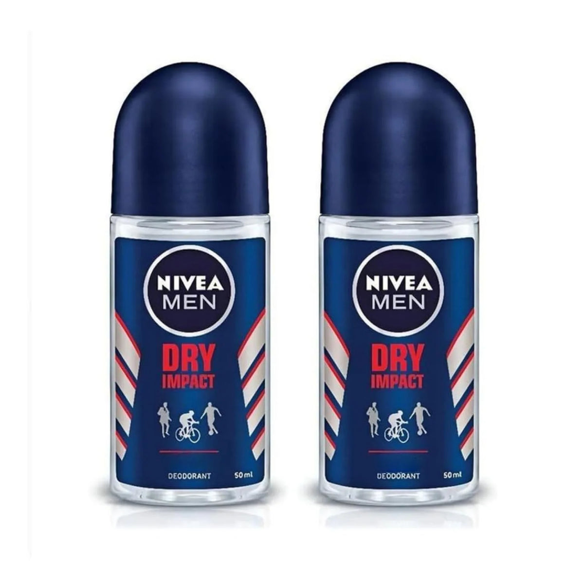 Nivea Men's Dry Impact Roll-On Deodorant - 1.69 fl oz - Pack of 2