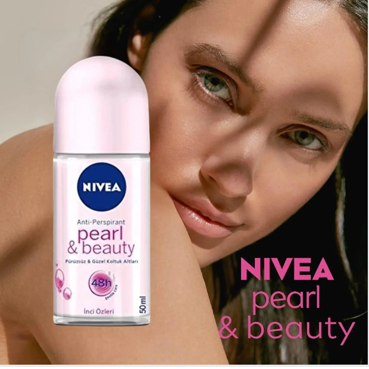 Nivea Women Deodorant Roll On Pearl & Beauty Pack of 3 | 50ml (1.69 fl oz)