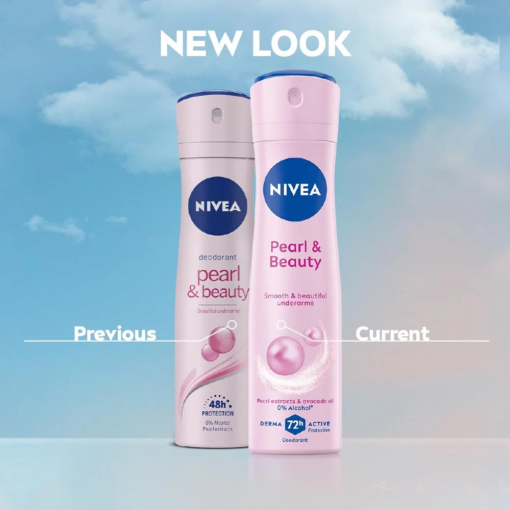 Nivea Pearly And Beauty Deodorant 48Hours, 150Ml