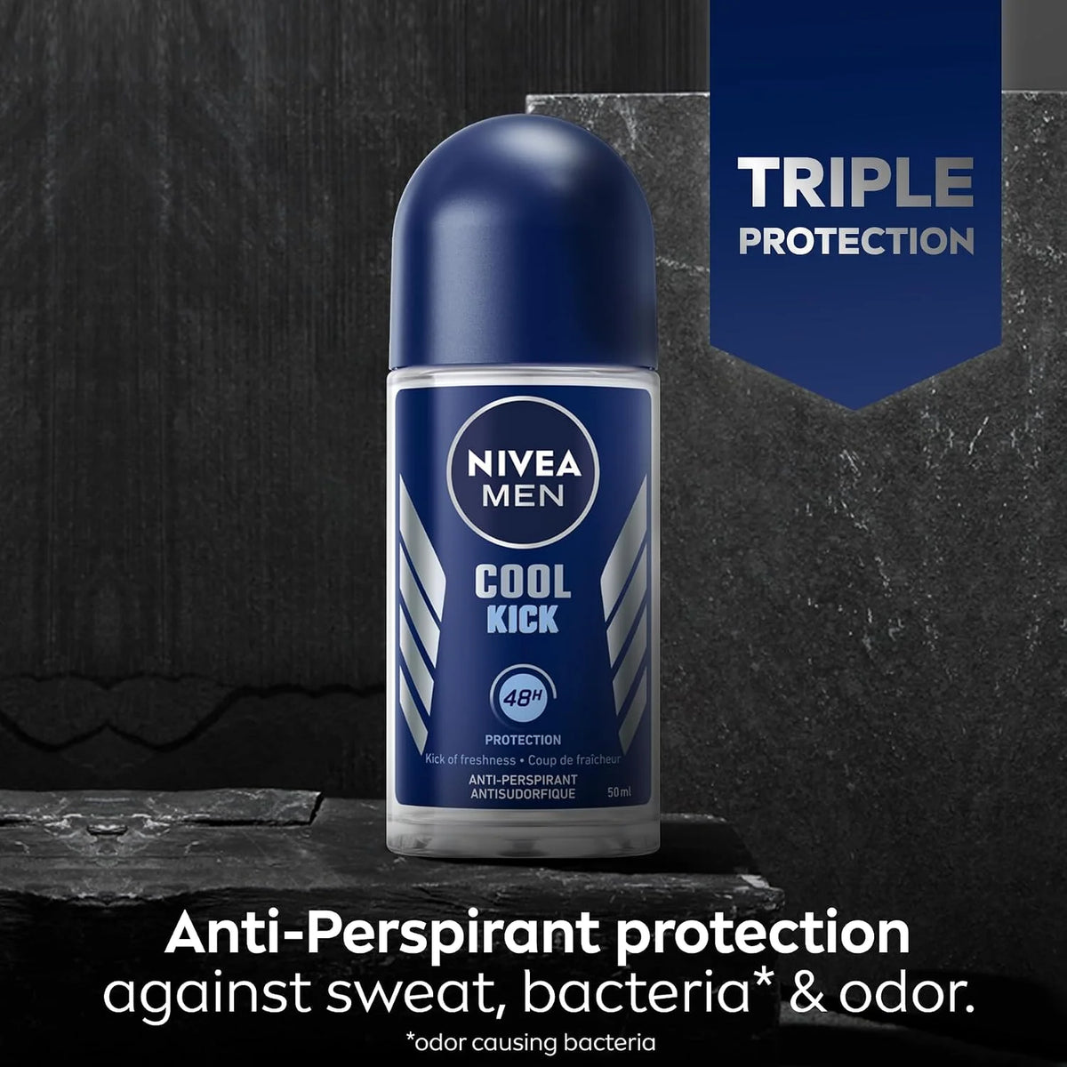 Nivea Cool Kick Anti-perspirant Deodorant Roll-On, 50ml