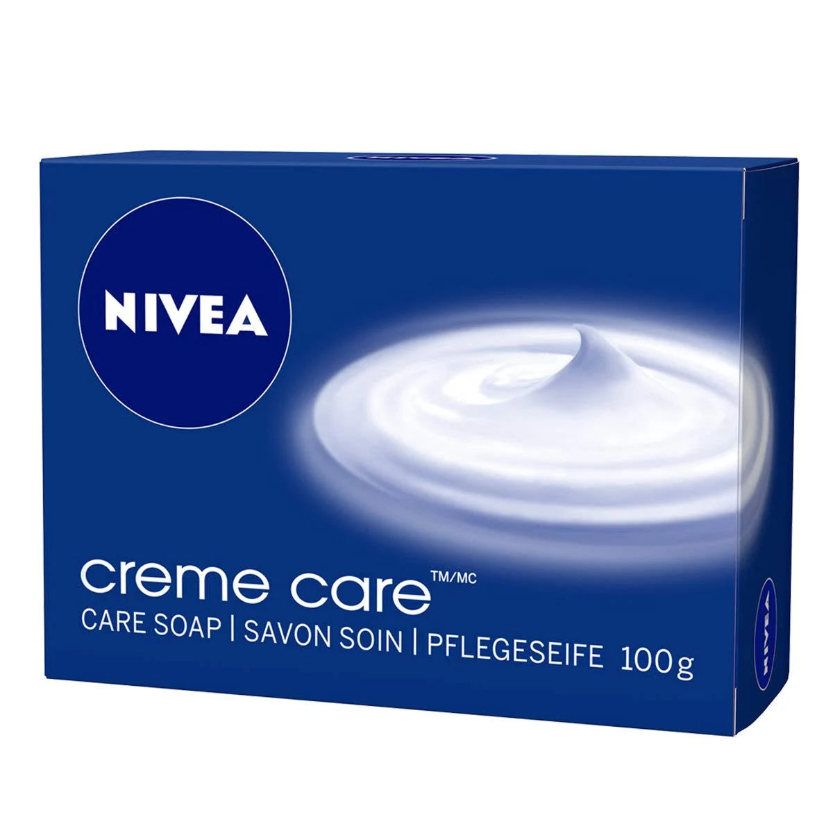 NIVEA Creme Care Cleansing Beauty Soap Bar Six Bundle Pack, Classic Fresh Fragrance with Rich Creamy Foam, Daily Hand and Body Cleansing Bars, Vegan Formula, 6 x 3.53 oz Bars