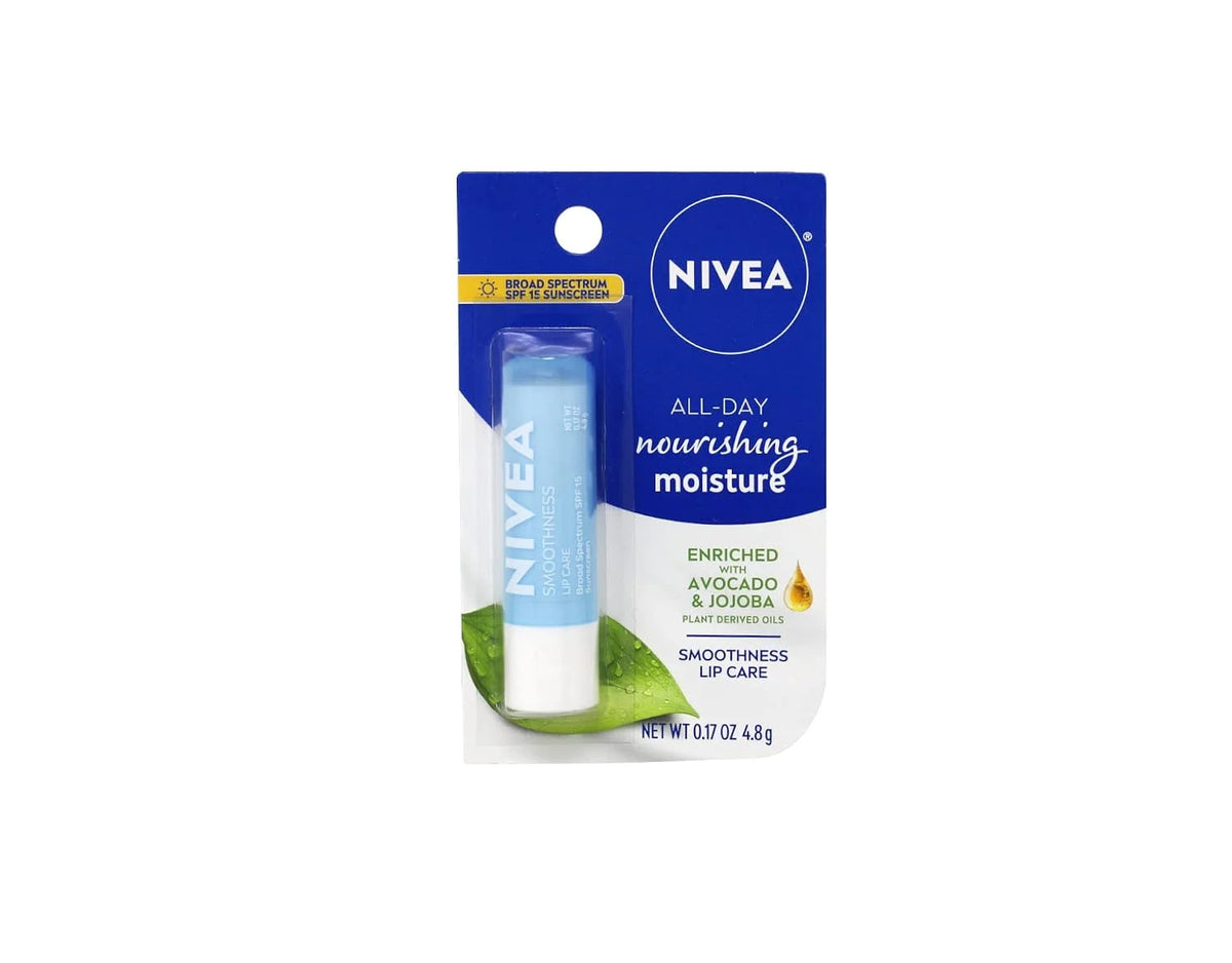 NIVEA Smoothness Lip Care SPF 15, 0.17 oz (Pack of 3)