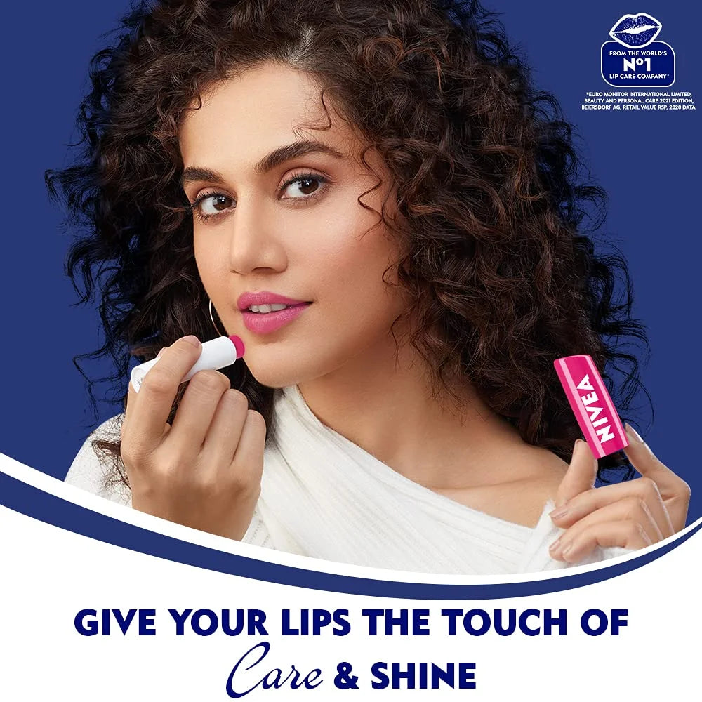 Nivea Fruity Shine Watermelon Lip Balm, 4.8gm