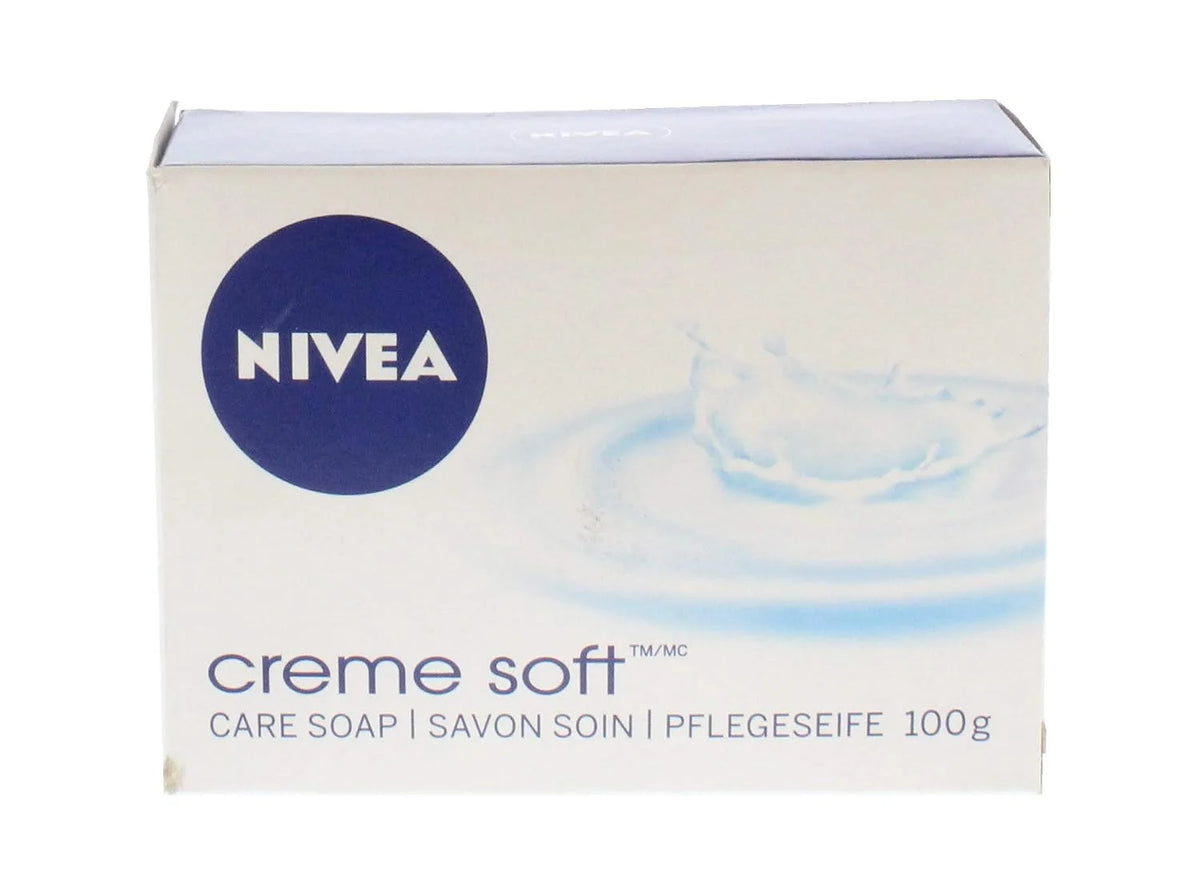 Nivea Creme Soft Bar Soap - Case of 12 pcs x 100g ea.