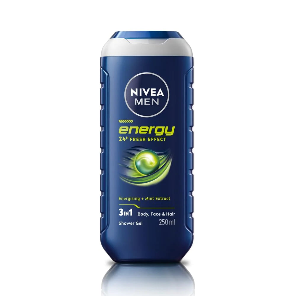 Nivea For Men Energy Shower Gel | 250ml (8.45 Fl Oz)